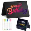 12Pcs Mini Chalkboard Sign with Marker Pens Dry-Erase Desktop Blackboard Reusable Erasable