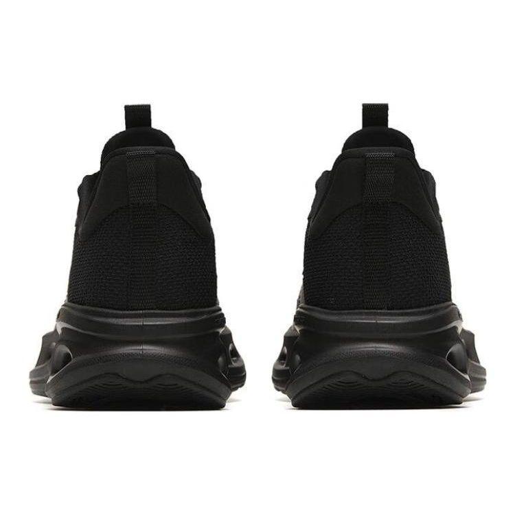 Anta Energy Ring Shock Absorption Non-Slip Wear-Resistant Breathable Low-Top Running Shoes Women Sneaker Bright-Black 122315575-5