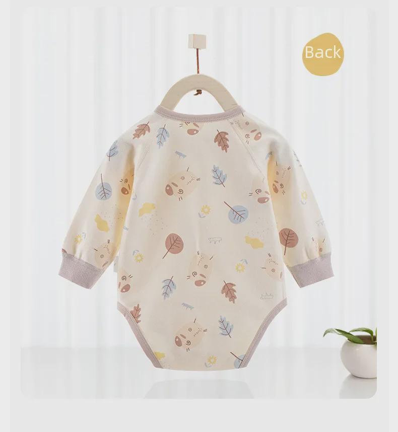 Боди для новорожденных из хлопка с длинными рукавами