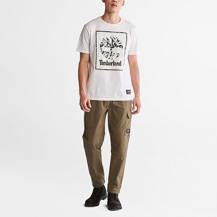 Timberland Тканые брюки-карго с несколькими карманами, мужские брюки, армейско-зеленые A27G3-A58