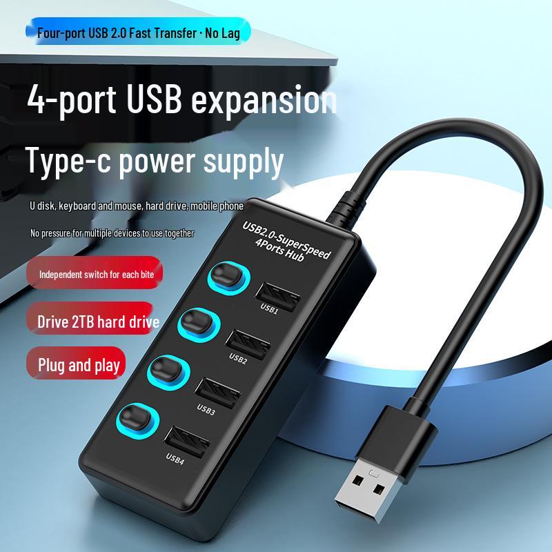 Высокоскоростной USB 3.2 хаб-разветвитель на 10 портов и док-станция