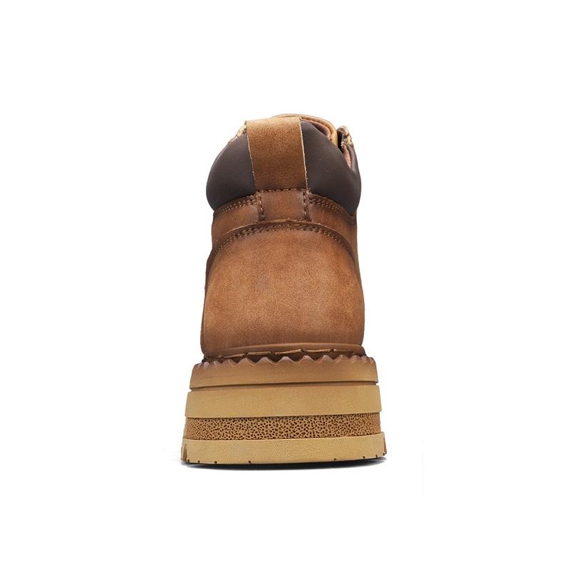 Мужские ботильоны из натуральной кожи, короткие ботинки в стиле ретро, ботинки в стиле рабочей одежды, повседневная обувь