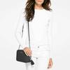 MICHAEL KORS Ginny Letter Logo Solid Color Commuting Tassel Leather Camera Bag Shoulder Crossbody Bag Medium Women's Black