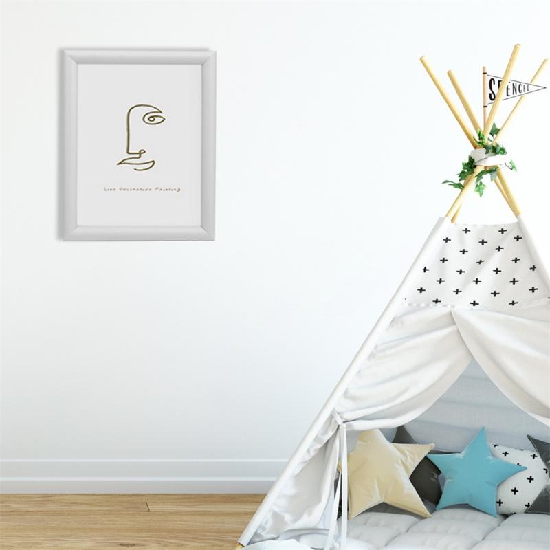 25mm Poster Frame Anti-glare Uv-resistant Right Angle Picture Frame For Home Decor (21.59 X 27.94cm)
