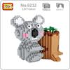 LOZ 9212 Animal World Koala Bear Tree Pen Container 3D DIY Mini Diamond Blocks Bricks Building Toy No Box
