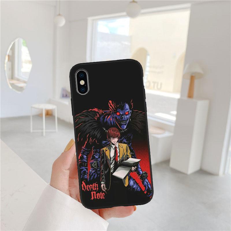 CJ32 Death Note Ryuk kira Soft Shell Phone Case for Redmi Note 10 11 12 Pro Max 10S 10C 10T 11A 11S 12S 12C