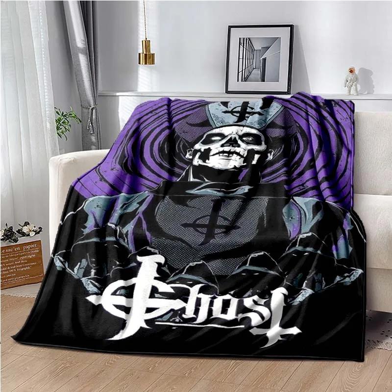 Одеяло Ghost Band для дивана-кровати, спальни, гостиной, шведской рок-группы, Decke, couverture frazada, filt, подарок на Хэллоуин