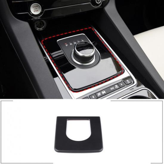 Matte Black Car Gear Shift Panel Cover Trim For 2016-19 Jaguar F-Pace XE