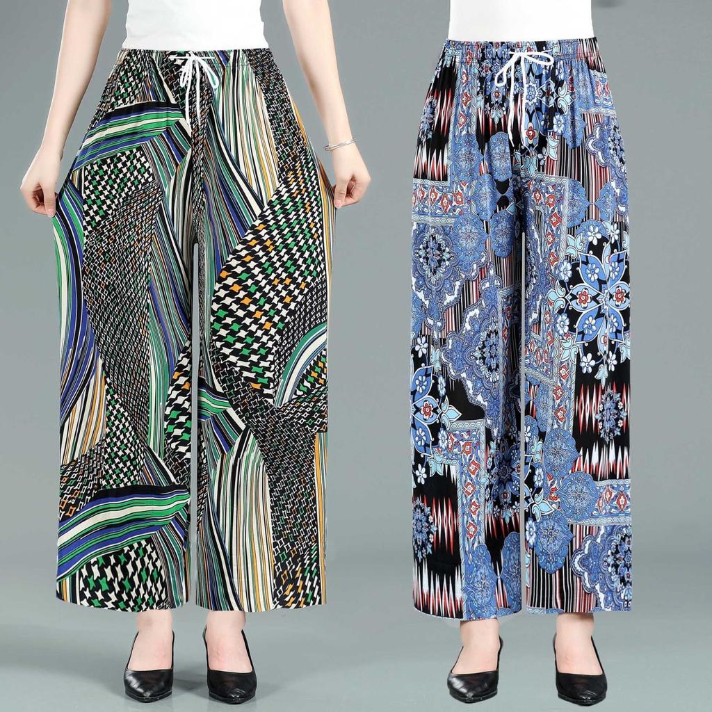 Summer Wide-leg Pants High-waisted Culottes Wide-leg Pants Women's Plus-size Dance Pants