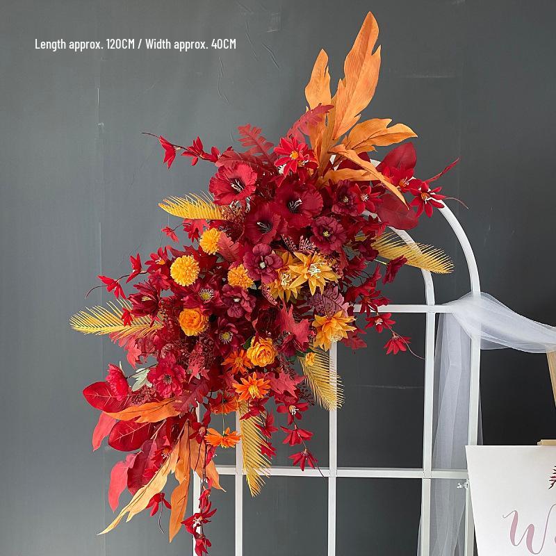 Искусственный Цветочный Декор для Свадебного Места Проведения: для Дорожки, Сцены и Банкетного Зала