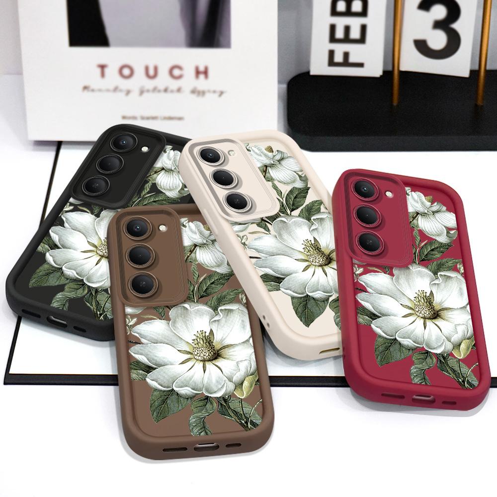 Magnolia Flower Phone Case For Xiaomi Redmi 15 15C 14C 13 13C 12 12C 10 10C A1 A2 A3 A5 Plus 4G 5G Staircase Soft Cover