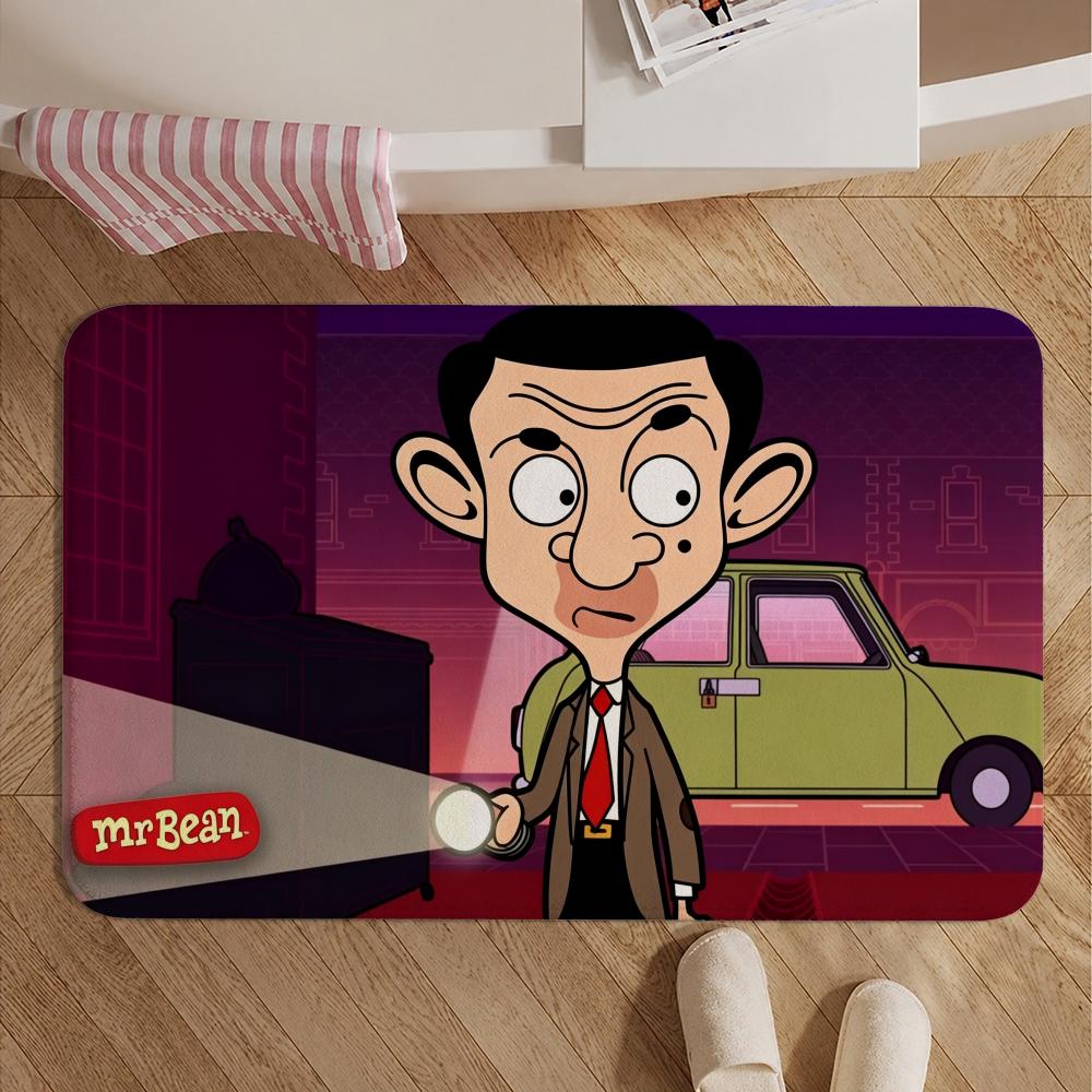 IP-Mr. BeanS Floor Mat Soft Non-Slip Bath Mat, Bedside Carpet, Absorbent Doormat for Home