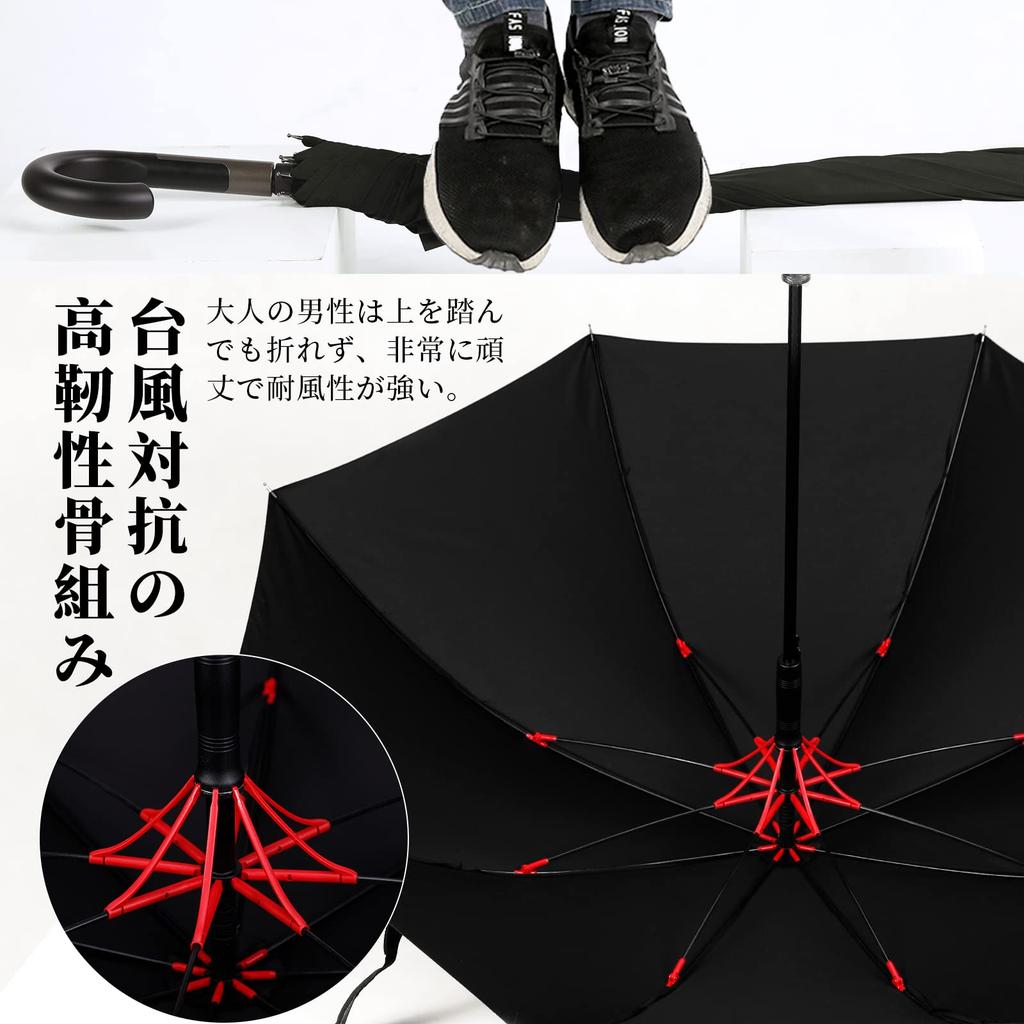 Breakthrough In Water Vialifer Long Umbrella for Men and Super Water 260T High Strength Glass Teflon Wind Automatic Opening Cane for Both Rain and