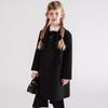 Girls Double-faced Wool Coat Wool Thickened Mid-length Autumn and Winter Woolen Coat