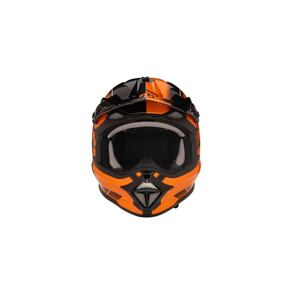 ZEALOT Mud Jumper II Carbon Hybrid Graphic Size Off-Road Helmet, Standard, Orange, S, 55-56cm (MJC0017/S)