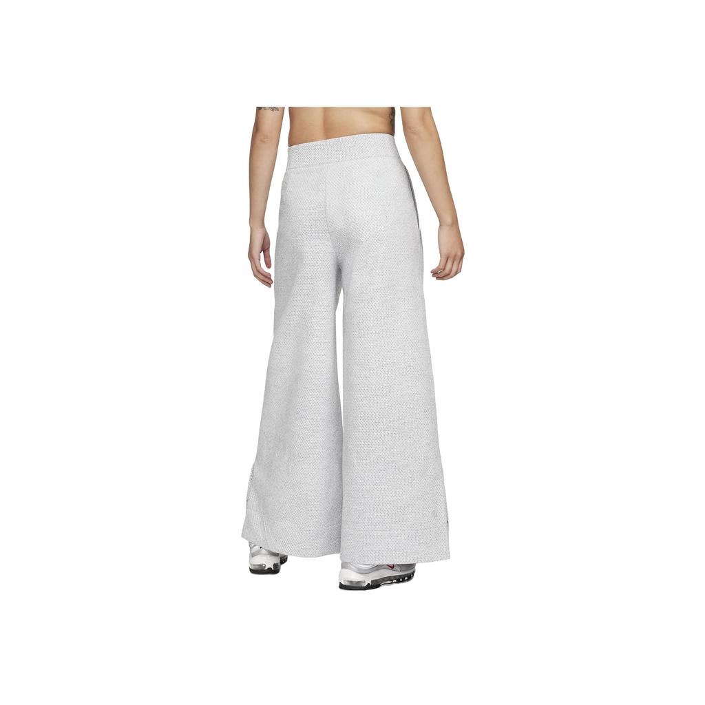 Nike Однотонные повседневные брюки с эластичной резинкой на талии, широкие брюки, женские, белые FB8362-084