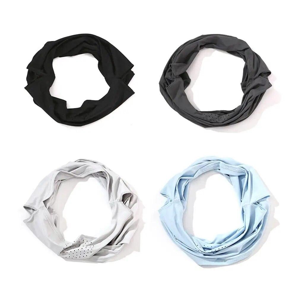 Унисекс Защита от УФ-излучения Открытый чехол для шеи Спортивный солнцезащитный нагрудник Ледяная шелковая маска для лица Крышка для шеи Солнцезащитный крем для лица Шарф