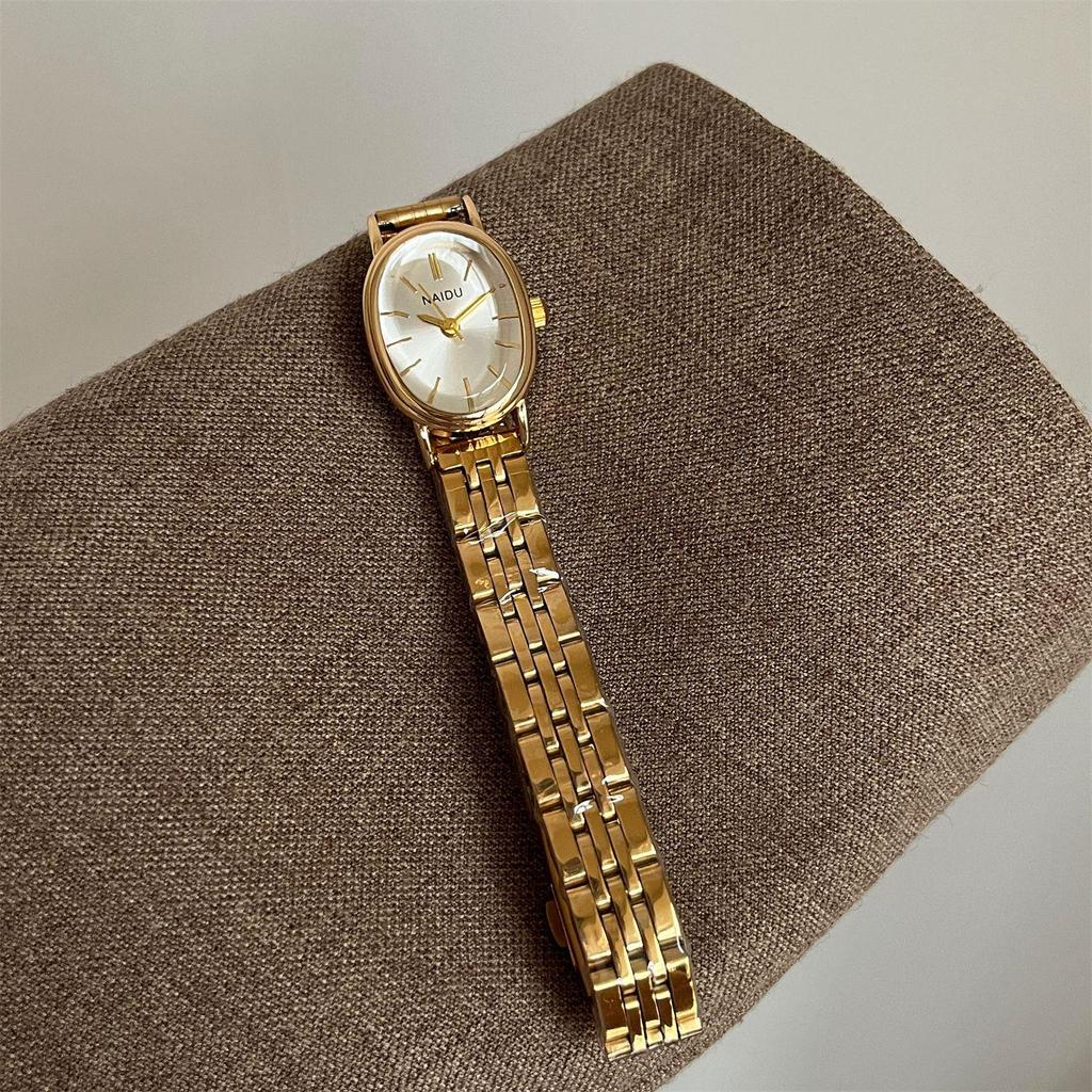 NAIDU Женские повседневные часы класса люкс с овальным циферблатом и стрелочными метками - Стиль знаменитостей, Лидер продаж.
