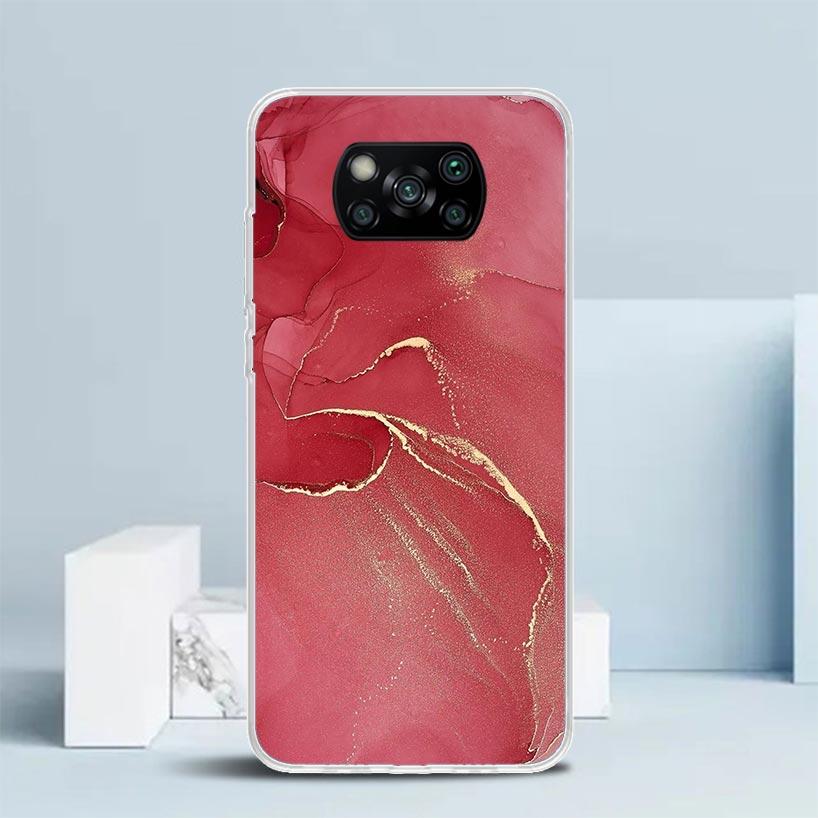 Чехол для телефона с рисунком гранита и мрамора для Xiaomi Poco F7 Ultra X5 X6 X7 Pro M7 Redmi 15C 15 13C 13 12C 12 10C 10 10A 9 9C 9A 9T Cover Poco X