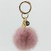 LALA Natural Mink Fur Keychain - Pink
