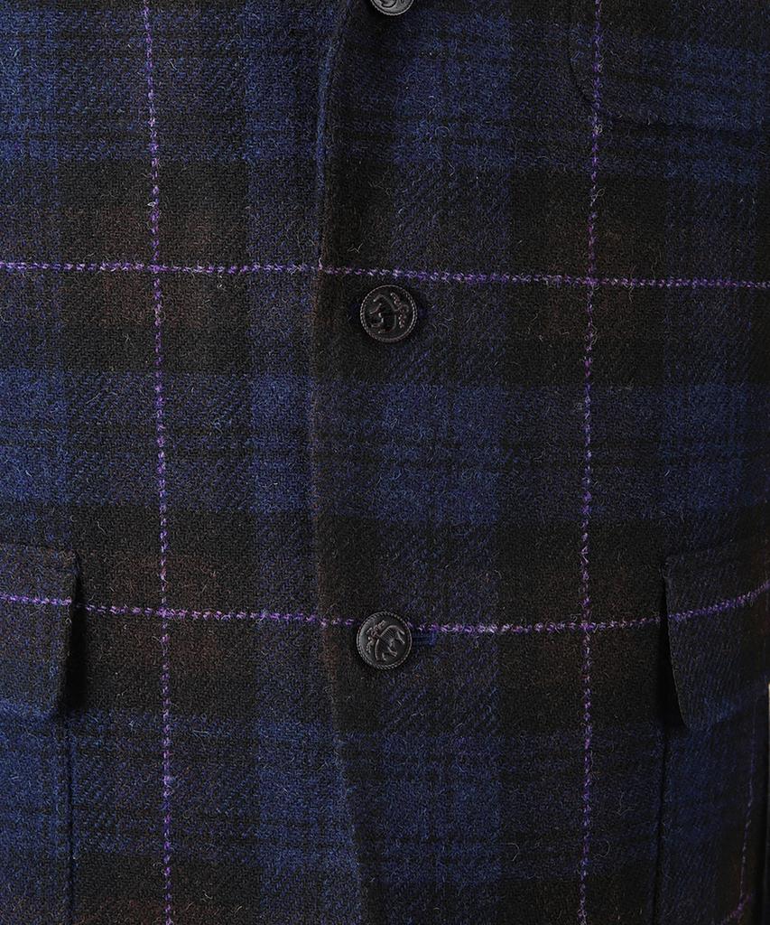 Brooks Brothers Traditional Fit 1818 Harris Tweed 3-Button Sack Jacket (Purple) (Bbjsmm46507Ef)