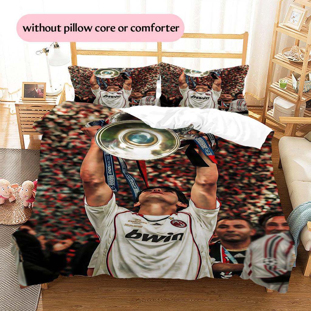 Kaka Pattern Bedding Home Decoration Birthday Gift (1 * duvet cover + 2 * pillowcase, without core),fan merchandise.