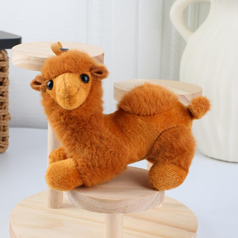 Cute Camel Plush Toy Animal Pendant With Soft Velvet For Backpack Accessories