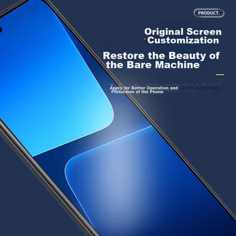 2-Pack Tempered Glass Screen Protector for Xiaomi 13, Full Coverage HD Clear All-Glass Anti-Drop Wear-Resistant Anti-Fingerprint Phone Protective Film