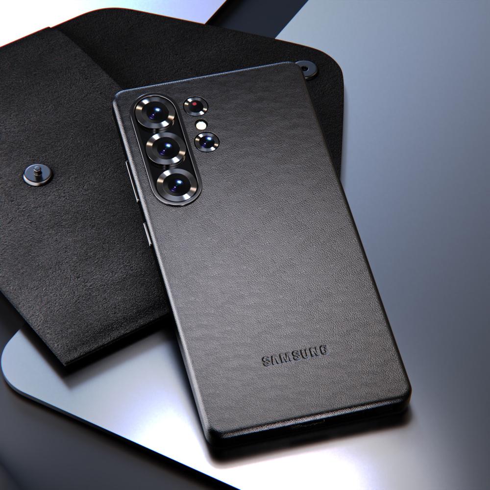 Samsung Galaxy S25 Ultra Plus кожаный чехол противоударный чехол с текстурой овчины защитная задняя крышка для S25Ultra S25Plus S25