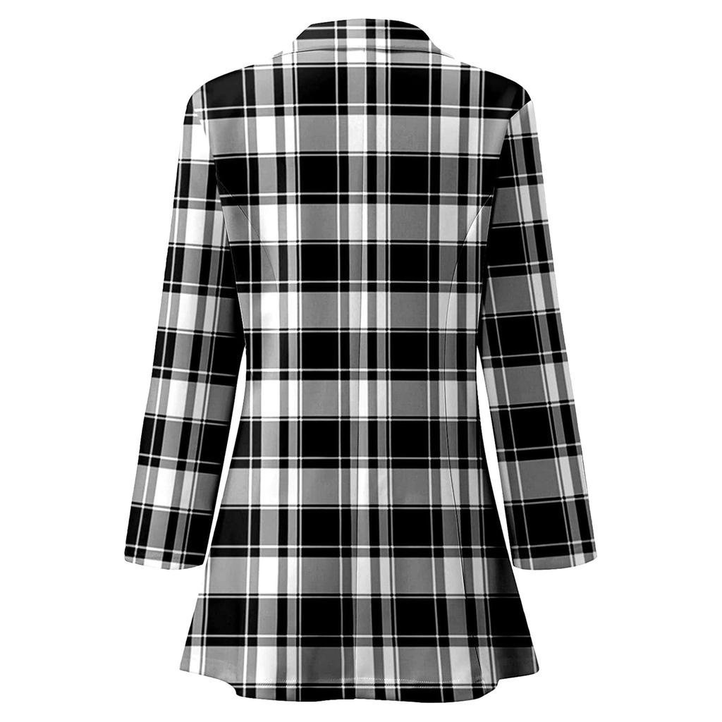 Женская модная куртка с лацканами и принтом, темперамент, повседневный пиджак