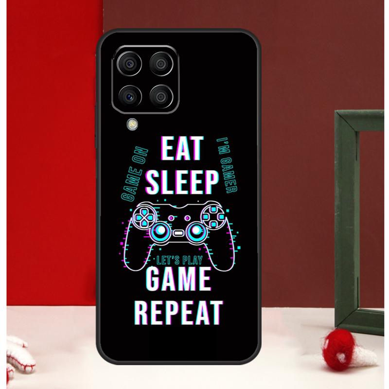 Ешь Спи Играй Цветной Чехол Для Samsung Galaxy M13 M53 M56 M52 M32 M16 M11 M21 M31 M35 M12 M14 M15 M36 M55 M34 M54