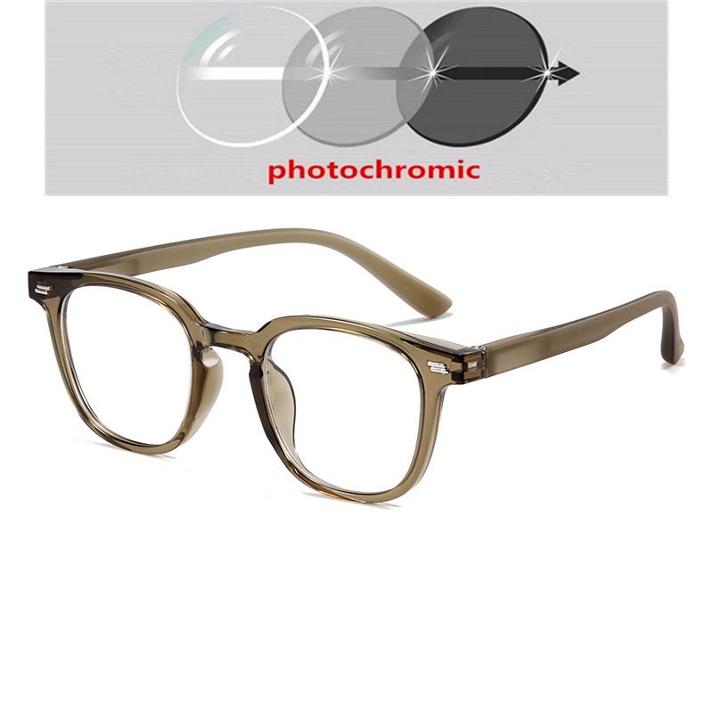 Transparent Gray Frame Round Shortsighted Prescription Glasses Women  Anti Blue Rays Myopia Eyeglasses 0 -0.5 -0.75 To -6.0