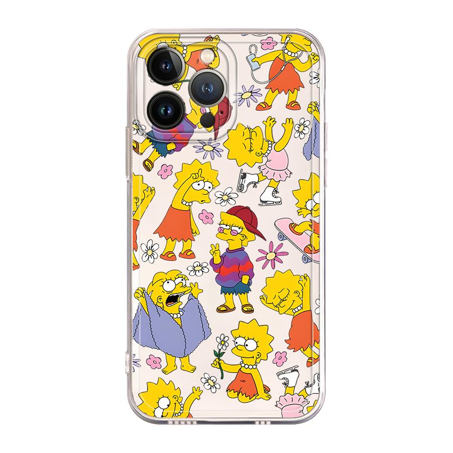 Чехол The S-simpsons для iPhone 17 Pro Max 11 15 XS Max Air 7 8 16 XR 13 Pro 14 Plus 12 Mini Мягкий чехол для телефона