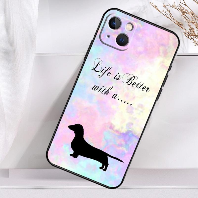 Sausage Dog Dachshund Quotes Phone Case For iPhone 14 13 12 11 16 15 Pro Max Plus Mini 7 8 X XR XS Max Soft Cover