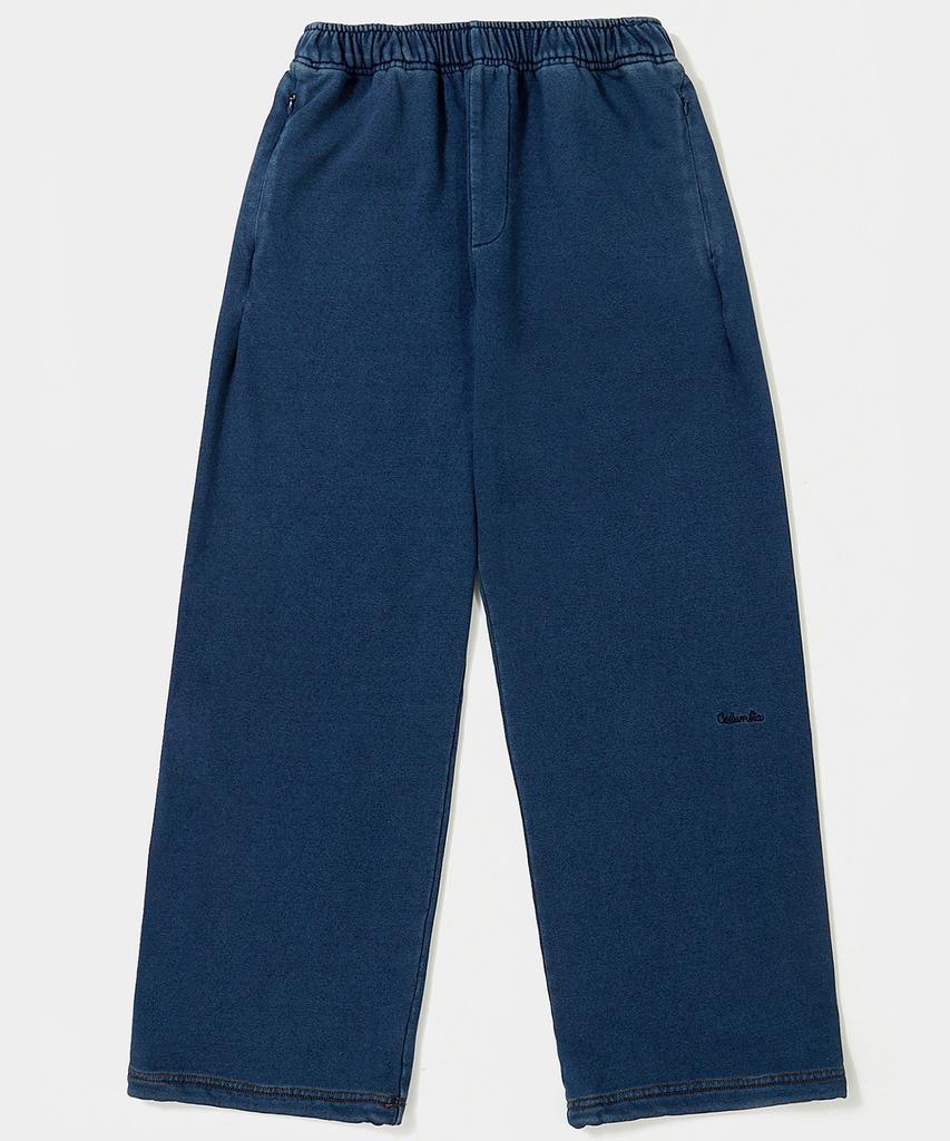 COLUMBIA UNIVERSITY Tiny Script Denim Terry Loose Sweatpants Midnight Denim