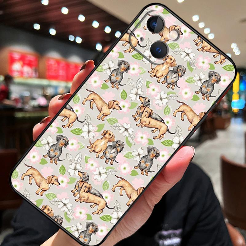 Такса Такса Такса Собака Для iPhone 12 11 14 13 Pro Max Mini XS Max XR X SE 2020 6S 7 8 Plus Чехол Задняя крышка телефона