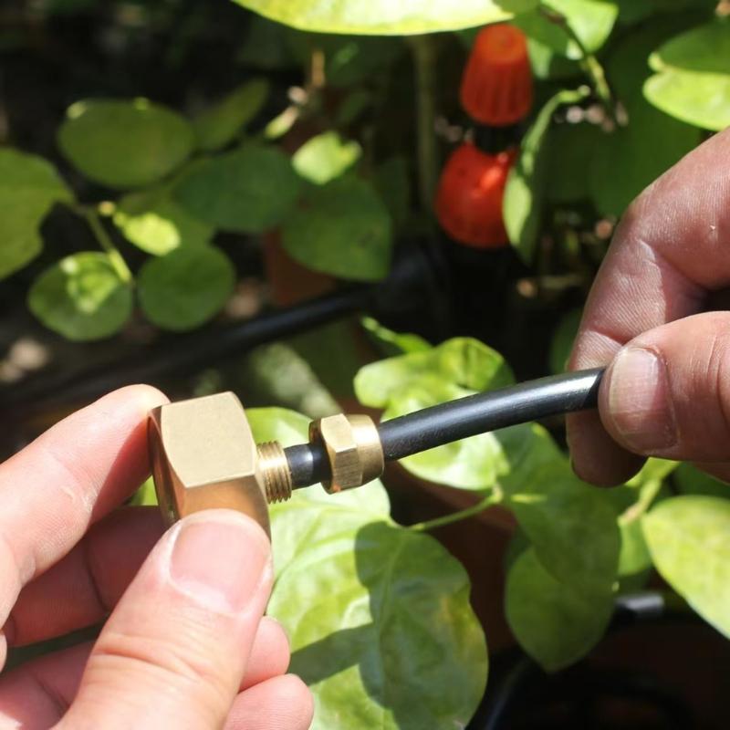 2x Brass Irrigation Framework Adapter 3/4 GHT Female to 1/4 Inch Male Fitting