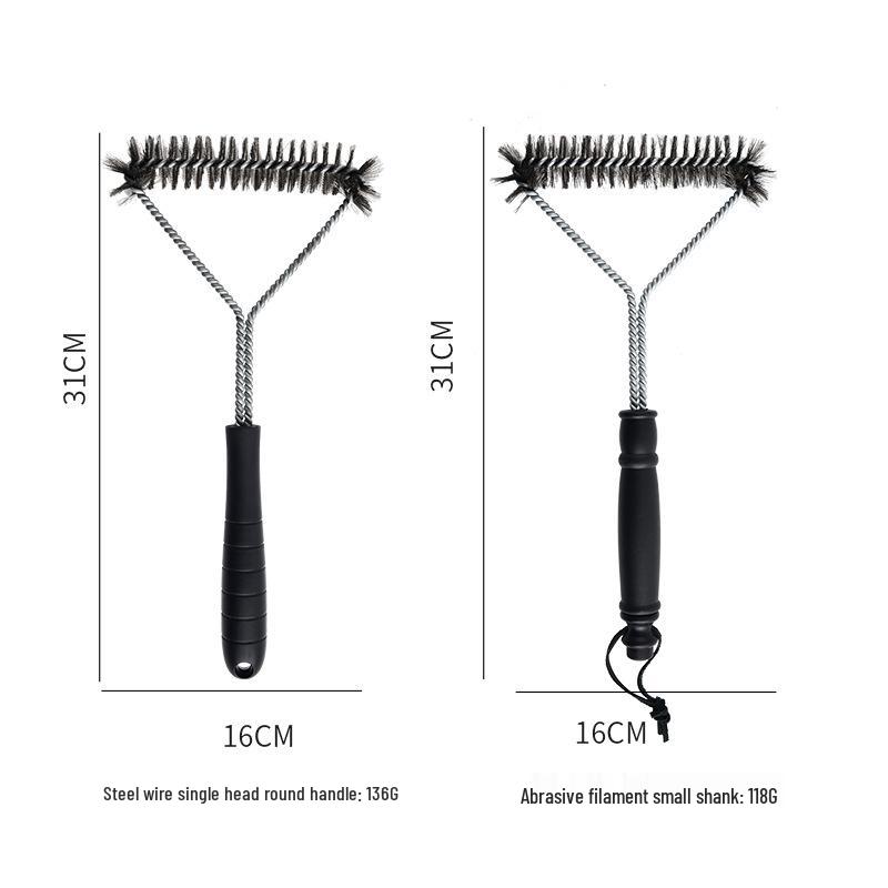 12-Inch Y-Shaped Stainless Steel Grill Cleaning Brush
