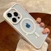 Роскошный акриловый магнитный прозрачный чехол для телефона для iPhone 15 14 13 12 11 Pro Max 15 Plus для беспроводной зарядки Magsafe, жесткая ПК-крышка