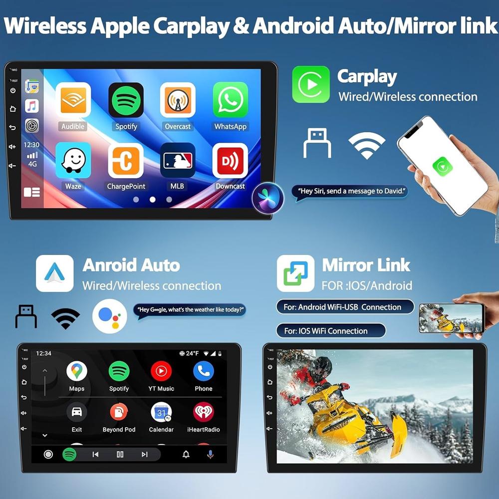 JIUYIN Android 13 Car Multimedia Radio For Seat Leon 2 MK2 2005-2012 Carplay 4G GPS WIFI Navigation Stereo Head Unit Player 23GBA