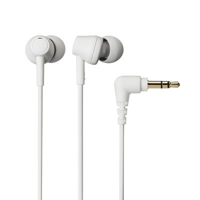 Проводные внутриканальные наушники Audio-Technica ATH-CK350X WH, Изготовлены из переработанного пластика, Антибактериальные, Компактные, Белые