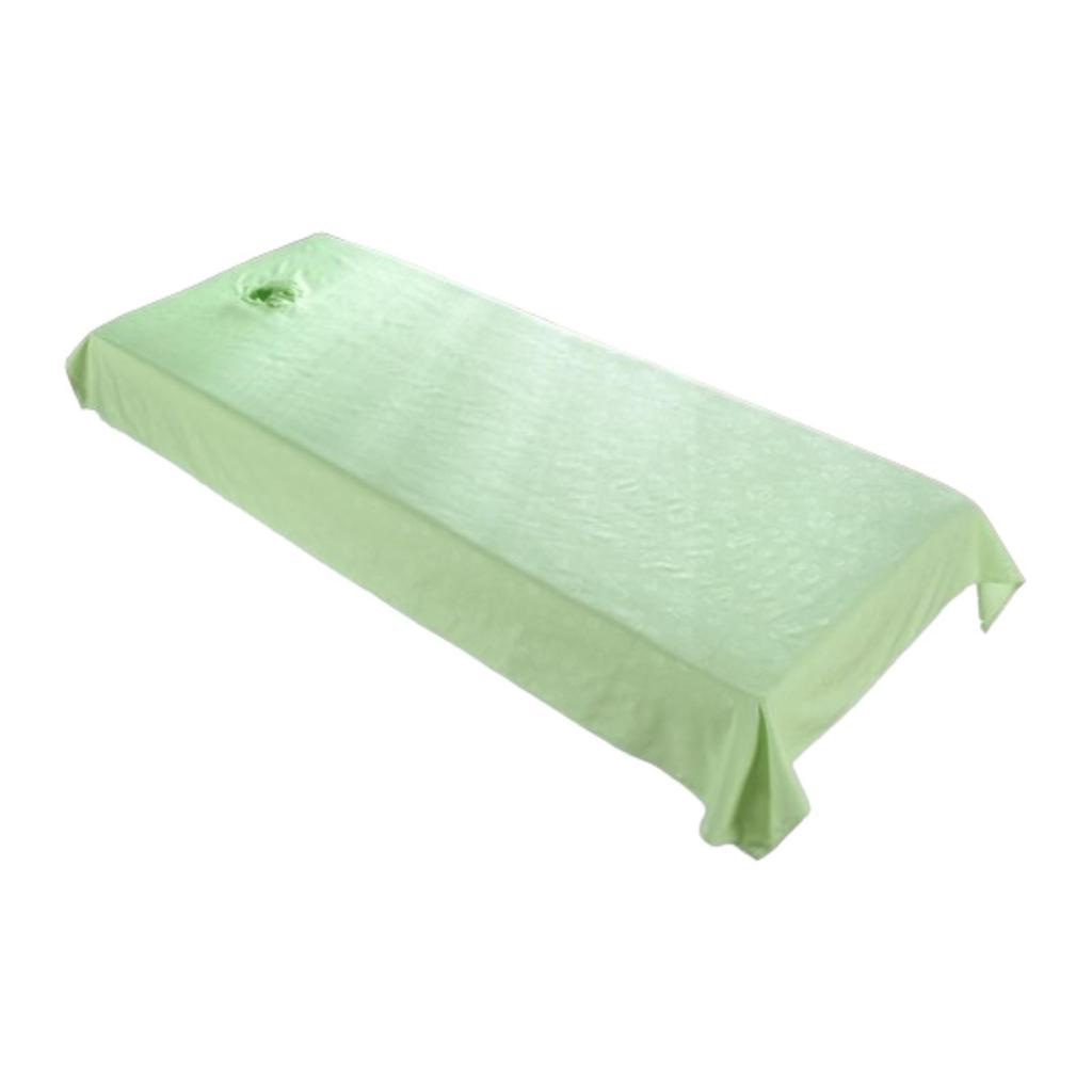 Beauty Bed Sheet with Hole Polyester Reusable Massage Bed Cover Tools Accessories for Beauty Massage Couch Salon Table Hotel Men