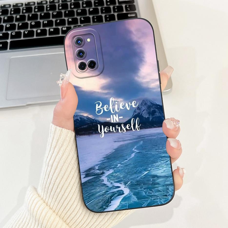 Чехол для Oppo A52 A72 A92 Стильные Цветы Милый Расписной Чехол Мягкий ТПУ Матовый Чехол для Телефона Для Oppo A92 A 52 72 OppoA52 OppoA72 Сумки