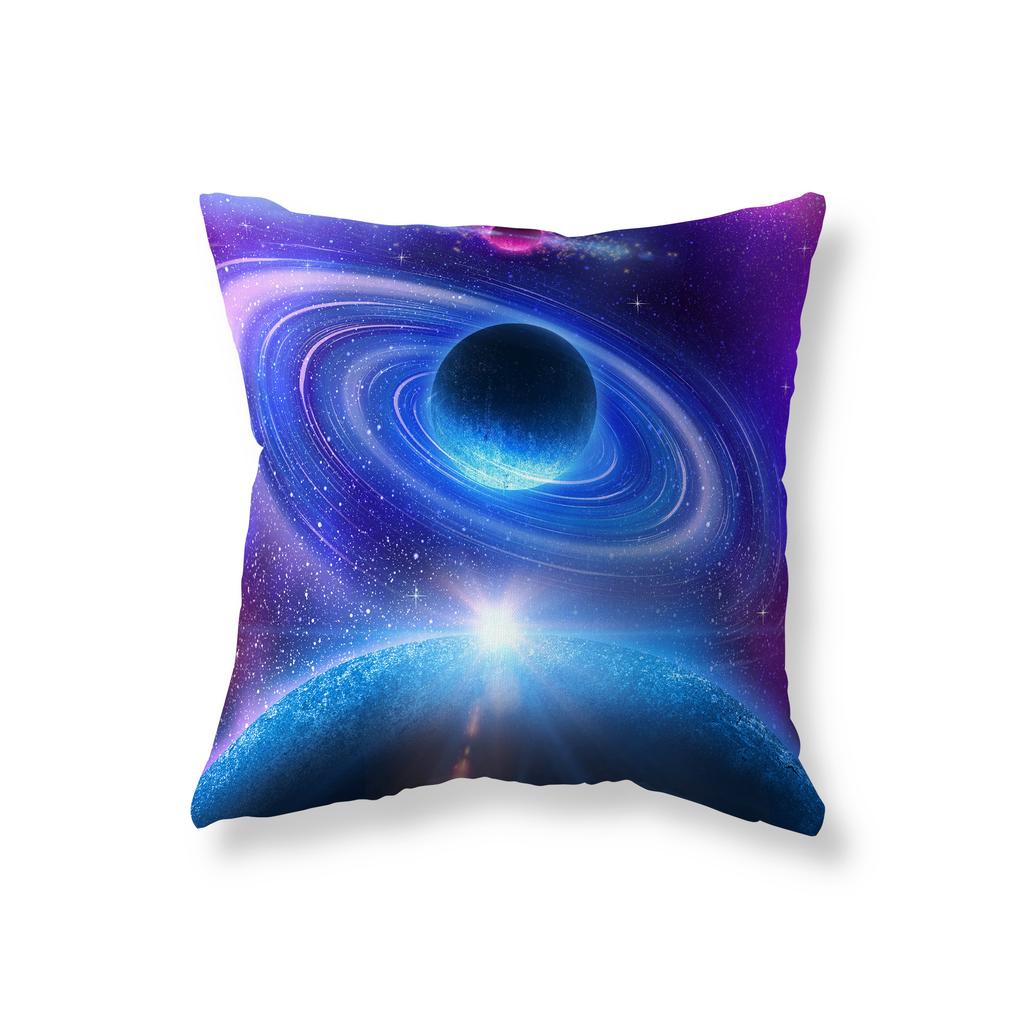 Подушка-плед с видом на северное сияние и звездное небо, декор для дивана, декор для эстетики комнаты, наволочка, чехол на подушку для стула, домашний декор