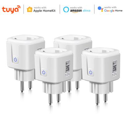 Сертифицированный MFI Homekit Tuya Smart Life, розетка с Wi-Fi, 16А, пульт дистанционного управления с таймером, умный дом для Alexa Google Assistant