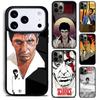 Чехол для телефона с постером Лица со шрамом Тони Монтаны Для iPhone 17,16e,15,14,13,12,11,Mini,Pro,MAX Мягкое Силиконовое Покрытие