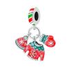 925 Silver Accessories Pendant Bead Ornament Christmas Snowman DIY Bead Bracelet Necklace 2026