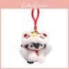 Penguin Plush Toy With Lion Dance Hanging Decor For New Year Celebrations
