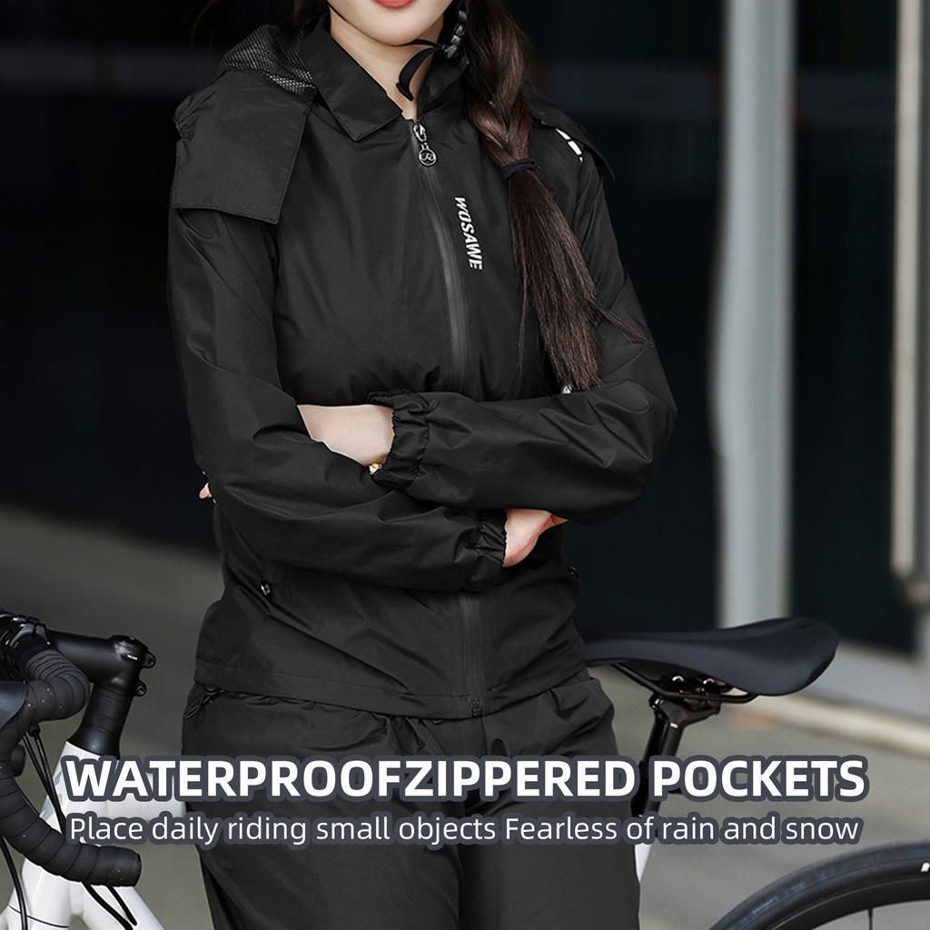 Женская легкая водонепроницаемая куртка Водонепроницаемая куртка для бега Куртка для походов Высокая видимость