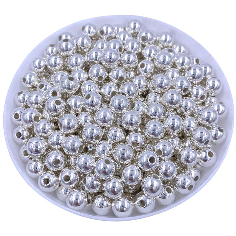 Главная Товары для вечеринок Для браслетов Ожерелье Золотые серебряные сплавы Глянцевые бусины Новые ретро 4/6/8/10 мм Изготовление аксессуаров Металлические разделительные бусины Креативные